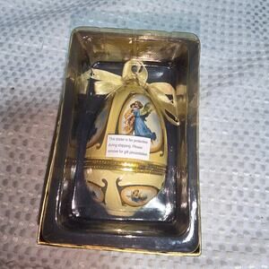 VINTAGE MR CHRISTMAS  VALERIE PARR HILL ORNAMENT EGG MUSICAL